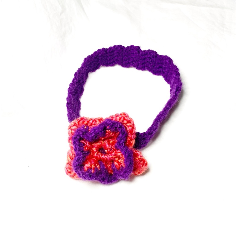 Fall Flower Fuzzy Baby Headband